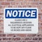 Signmission Class 1 Div 2 Hazardous Location All Electrical OSHA Notice Sign, Plastic, 14in W x 10in L, 2PK OS-2PACK-NS-P-1014-L-10598 - alternate 3